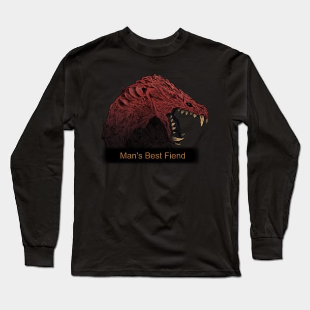 Odogaron - Man's Best Fiend Long Sleeve T-Shirt by KatieRose